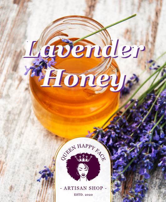 lavender honey, hand-poured candle, label